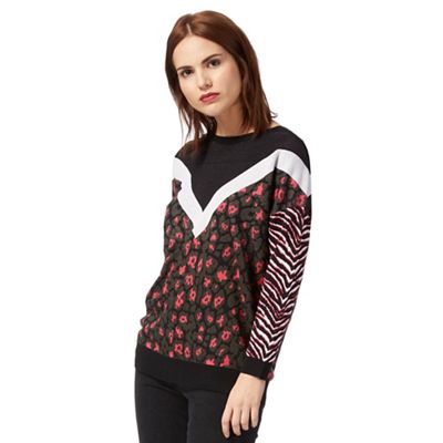 H! by Henry Holland Multi-coloured printed jumper